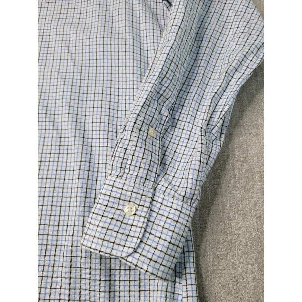 Polo Ralph Lauren Button Down Shirt Mens‎ 15.5 Blue Check Regent Classic Fit